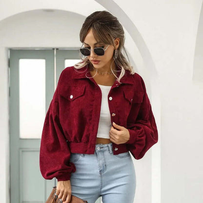 Bella Corduroy Crop Jacket