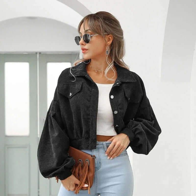 Bella Corduroy Crop Jacket